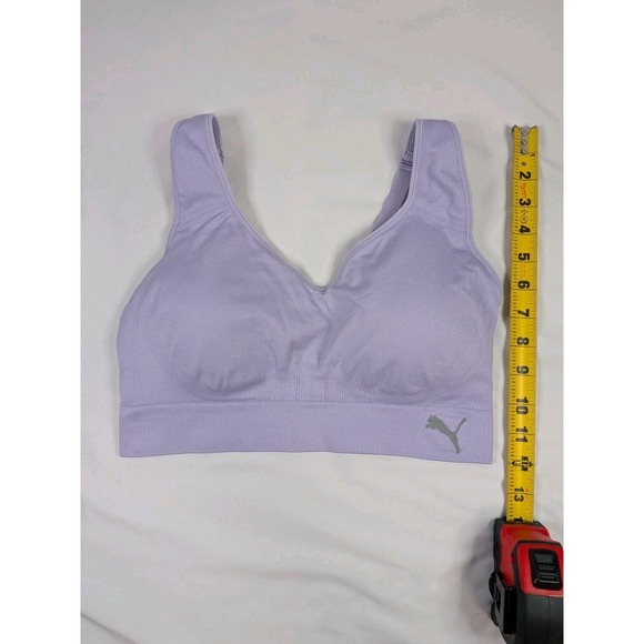 Puma Sports Bra, Light Purple, Women's Large - Picture 4 of 4